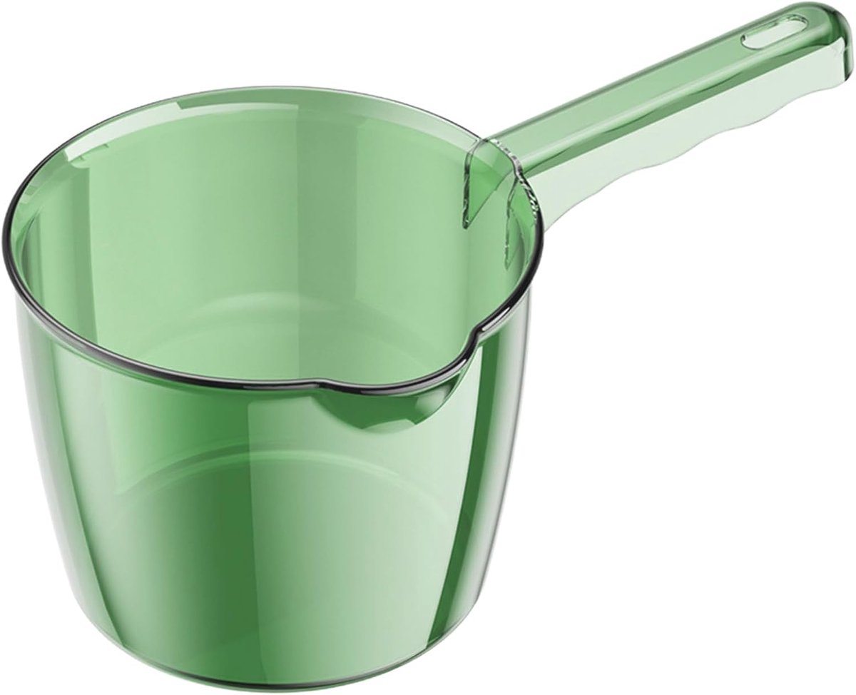 Water Schep - Bad Keuken - Fruit Schoonmaken - Geïntegreerd Gietproces - 24 cm Lengte - Groen