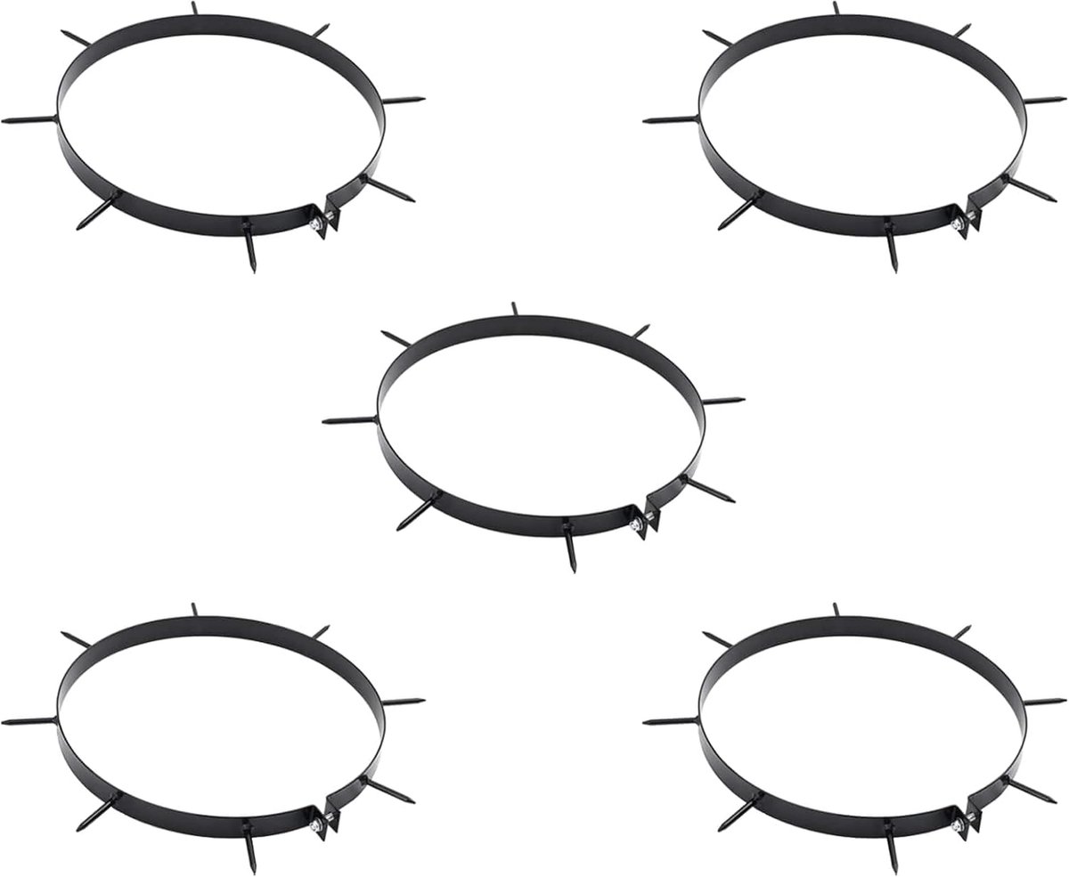 Gazonbeluchter Klem - Tuinroller Spikes - Gazon Onderhoud - Robuuste IJzeren Constructie - 300 mm Diameter - Zwart