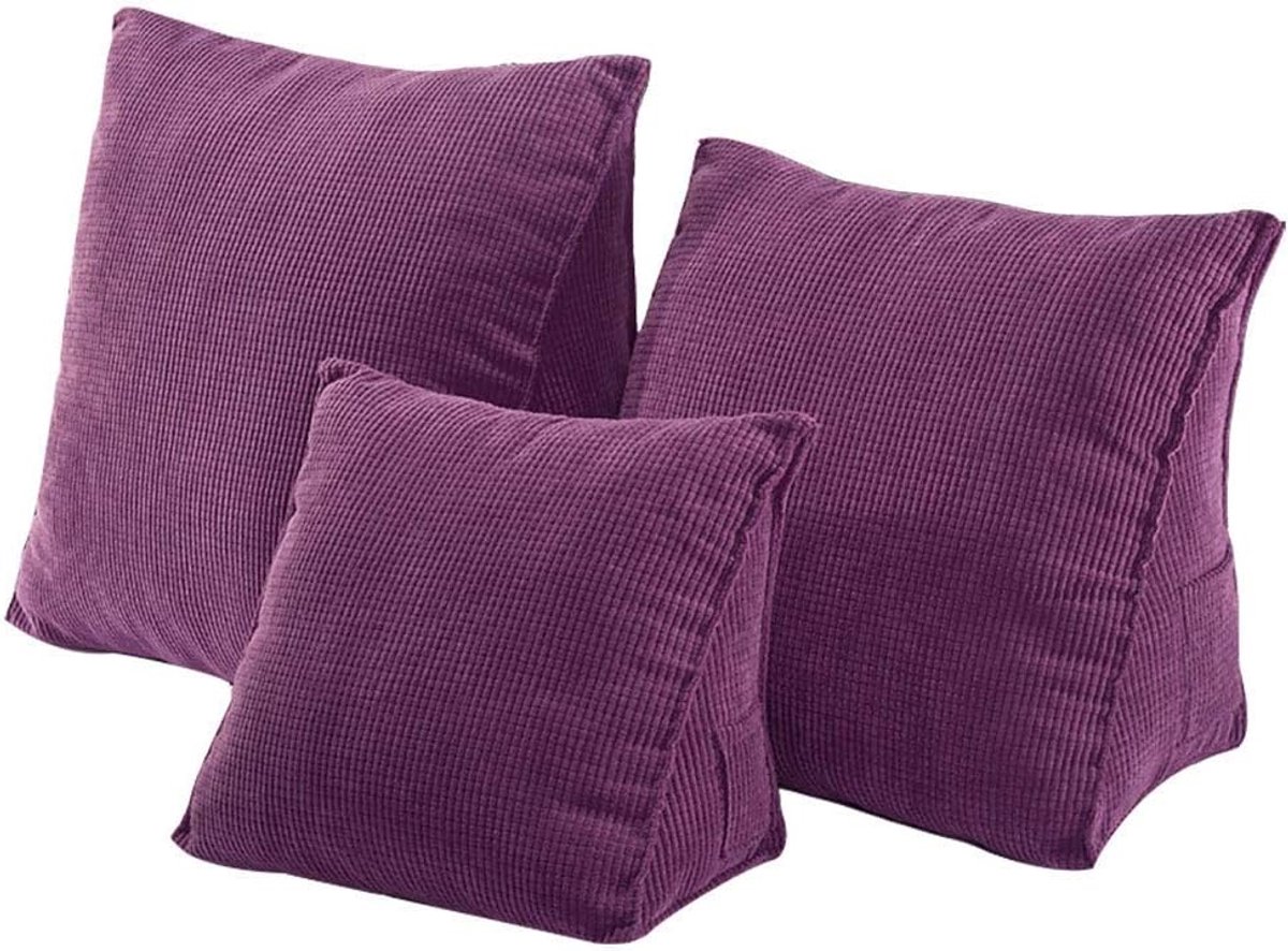 Comfortabel Rugkussen - Leeskussen Steun - Ontspannen op Bank - 360 Graden Ondersteuning - 47 x 25 x 40 cm