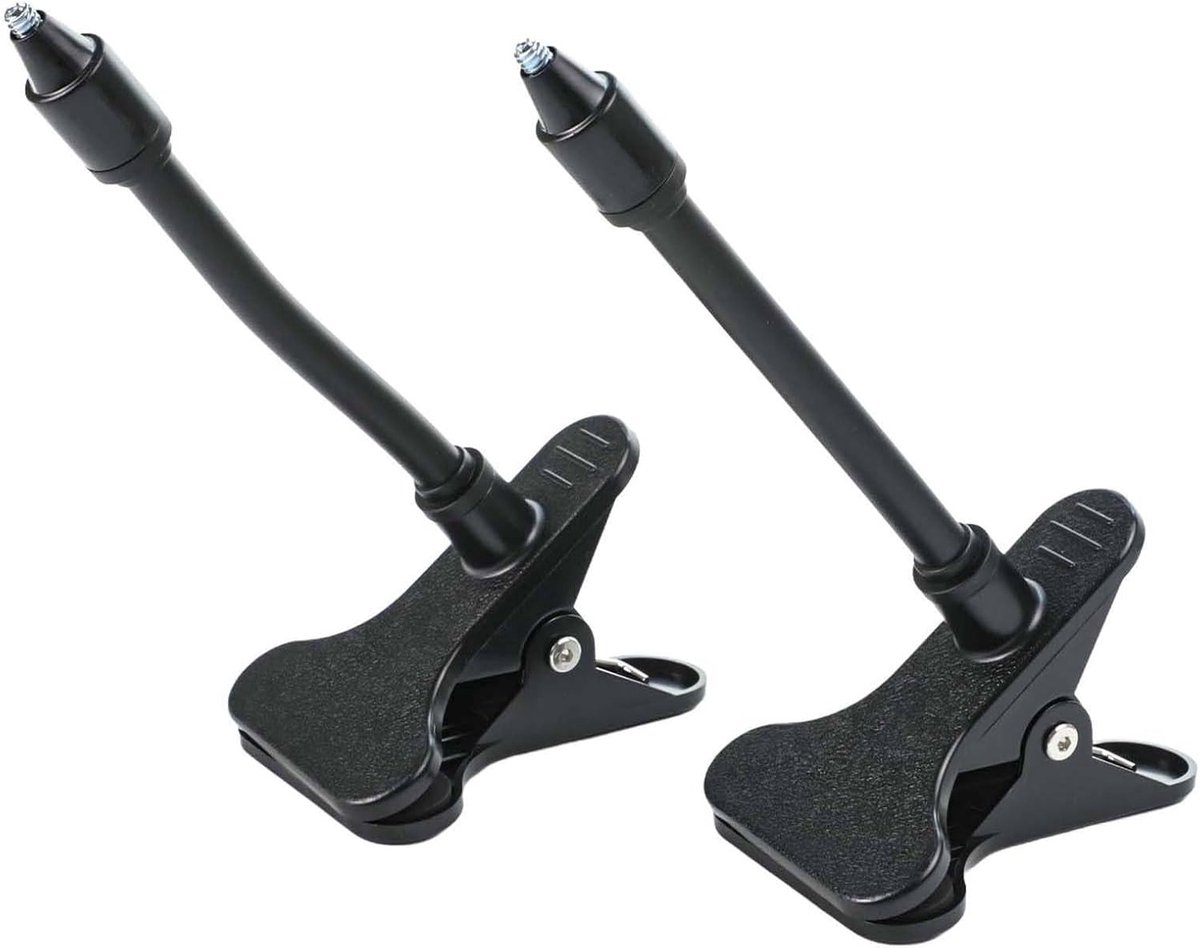 Camera Klembevestiging - Babyfoon Houder - Babykamer Monitoren - Geen Boren Nodig - 2 stuks - Zwart