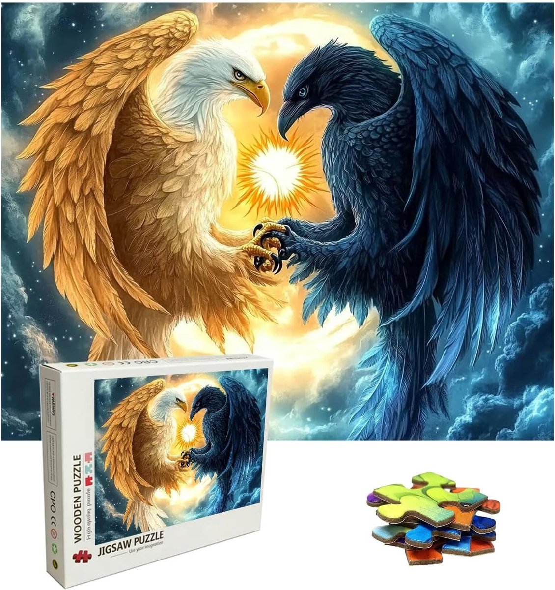 Legpuzzels 5000 stukjes - Houten puzzels - Ontspanning en familie - Dromerig snijwerk - 160 x 100 cm - Multicolor