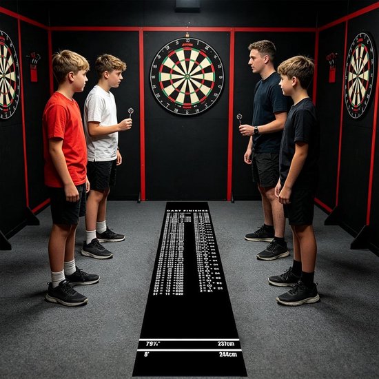 Dart vloermat - Werplijntapijt Dartmat - Dartspel verbeteren - Antislip onderkant - 300 x 34 cm - Niet gespecificeerd van Dart — afbeelding 4