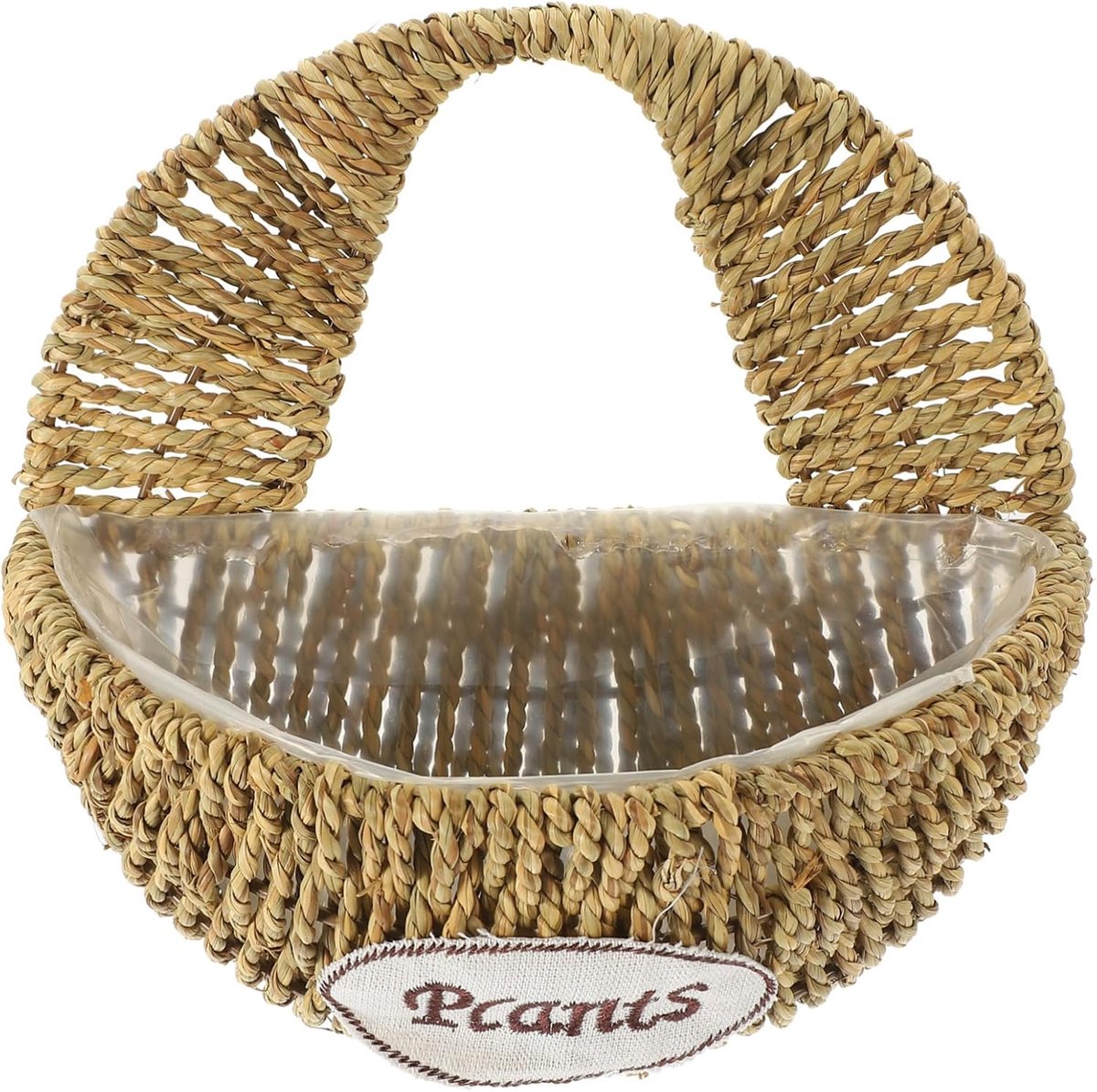 Decoratieve Gevlochten Mand - Bloempot Hangmand - Planten Buiten - Grasmateriaal - 23X13.5CM - Niet gespecificeerd
