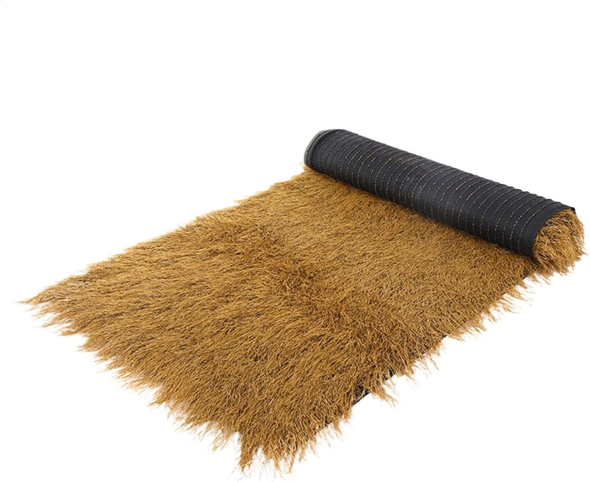 Synthetisch Rietdak - Dakstro - Decoratieve Afscherming - UV-bestendig Materiaal - 100 x 100 cm - Natuurlijk