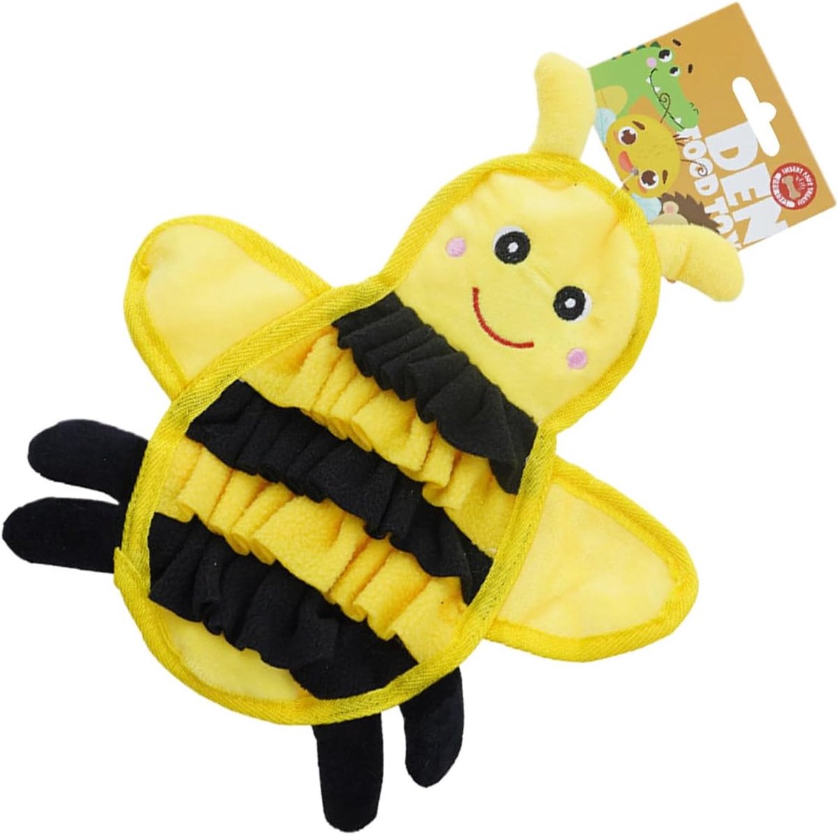 Honden Snuffelmat - Voedselpuzzel Hond - Mentale Stimulatie - Vertraagt Eetgedrag - 38 x 19 x 3 cm - Geel