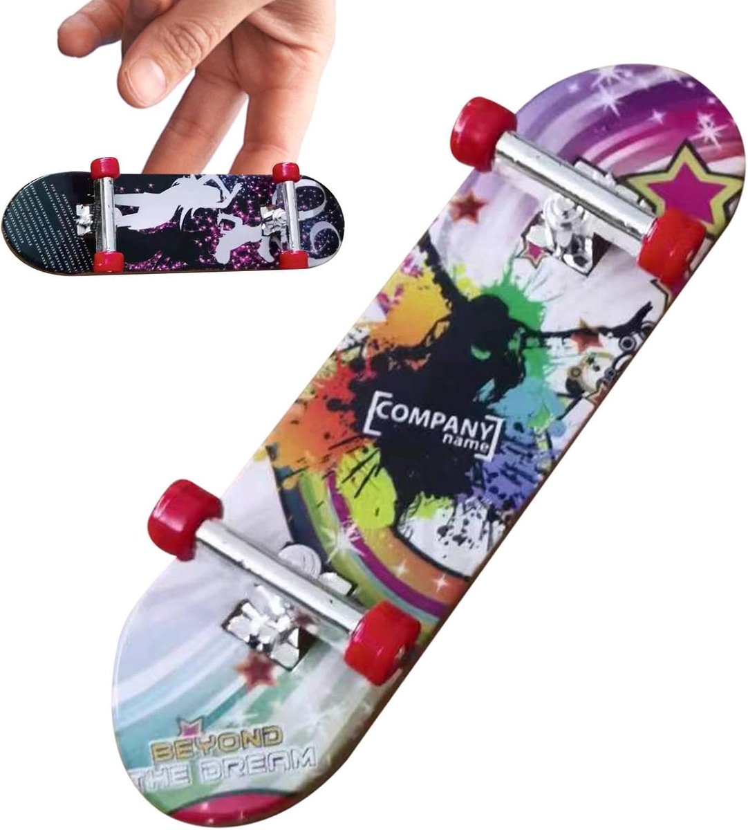 Vingerskateboards Mini Skateboards Vinger Trucs Oefenen Robuust ABS Materiaal 12 Stuks Diverse Kleuren