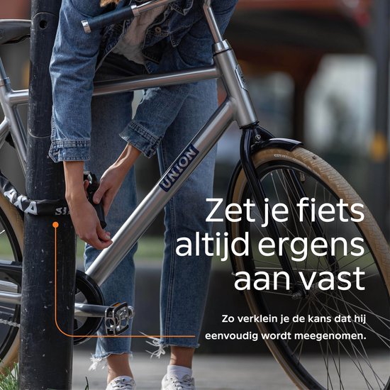AXA Absolute 8 Kettingslot - Slot voor Fietsen - 110 cm - 8 mm - Zwart van AXA — afbeelding 4