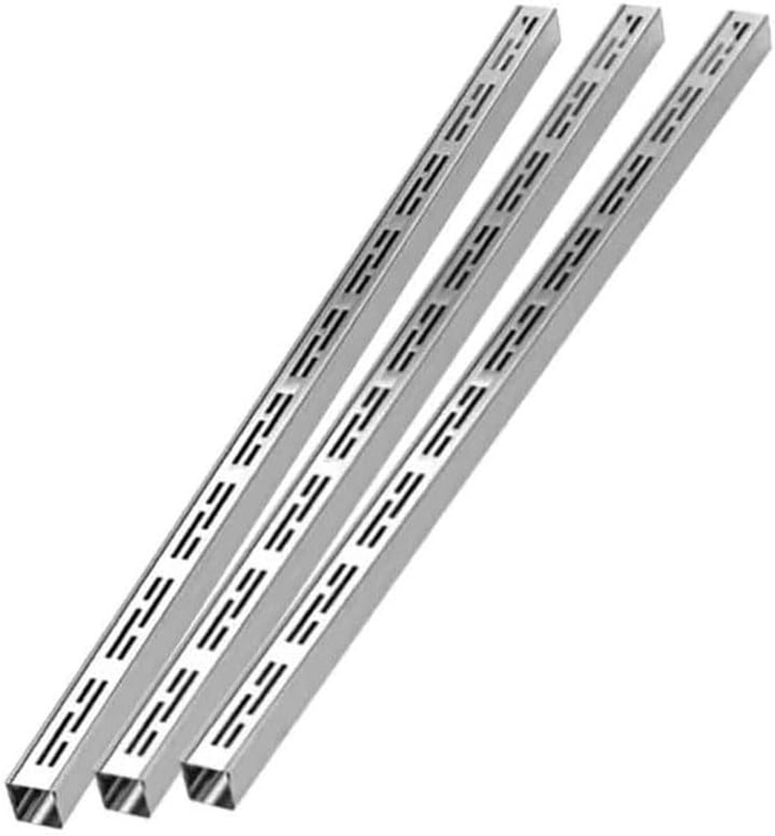 Afvoerrooster RVS - Gootrooster Rioolrooster - Buitenwater Afvoeren - Bladeren Tegenhouden - 100 cm x 35 cm - Zilver