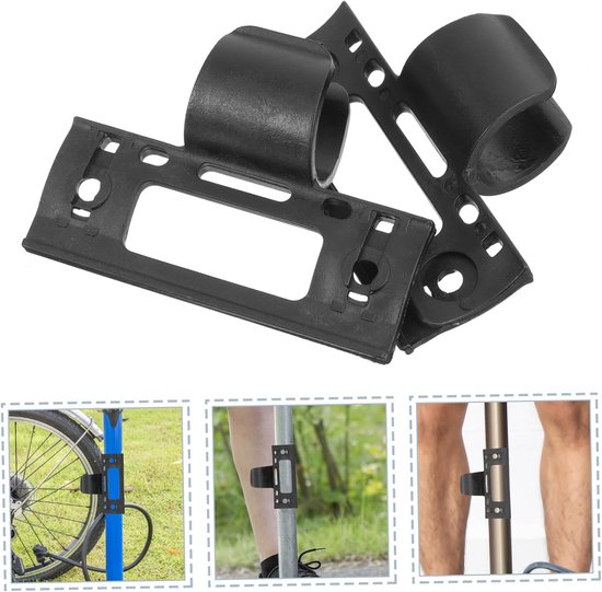 Fietspomphouder - Pompbevestiging Clip - Fietsen Onderweg - Universele Bevestiging - 8.5x6cm - Zwart — afbeelding 5