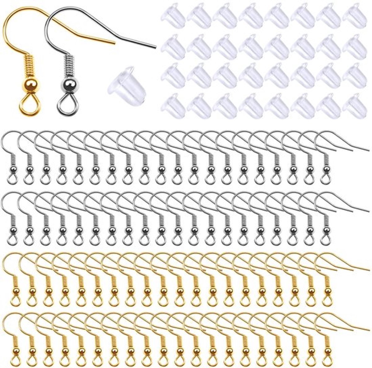 Dailygoody - Oorbelhaken - Metalen Oorhaakjes - 800 stuk