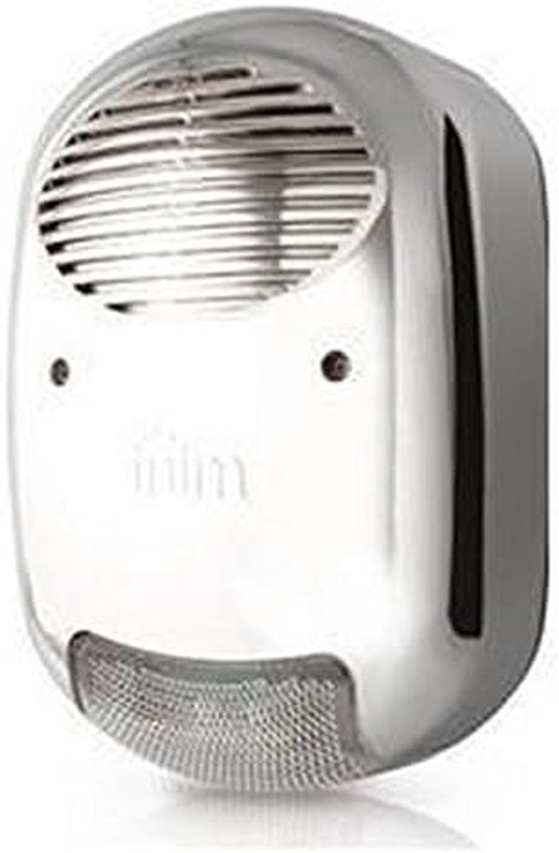 Sirene Buiten - Alarm Geluid - Beveiliging Huis - Metalen Look - Ivy Serie - Chroom