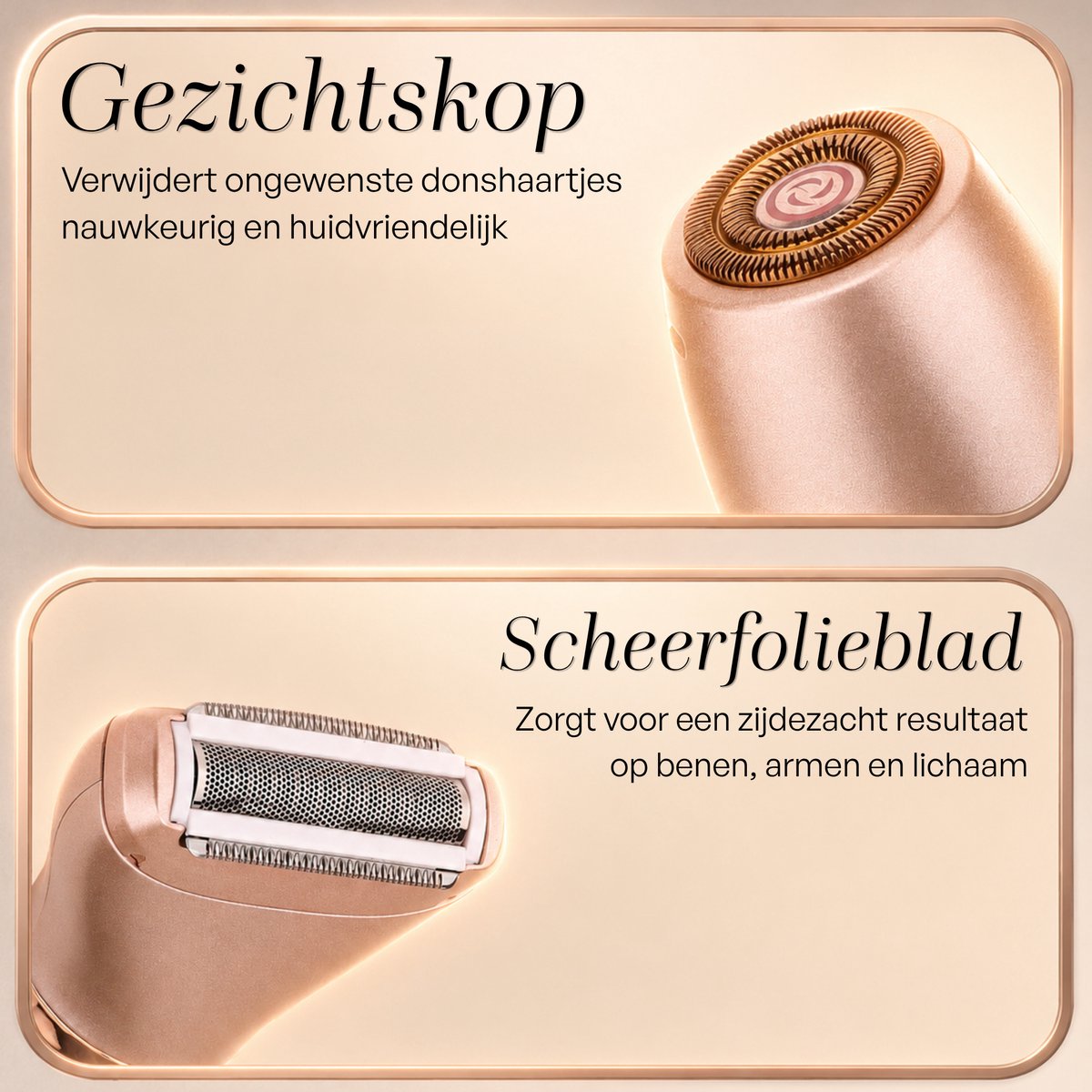 Sansbeauté 2-in-1 Ladyshave met Display - Gezicht thumbnail 5