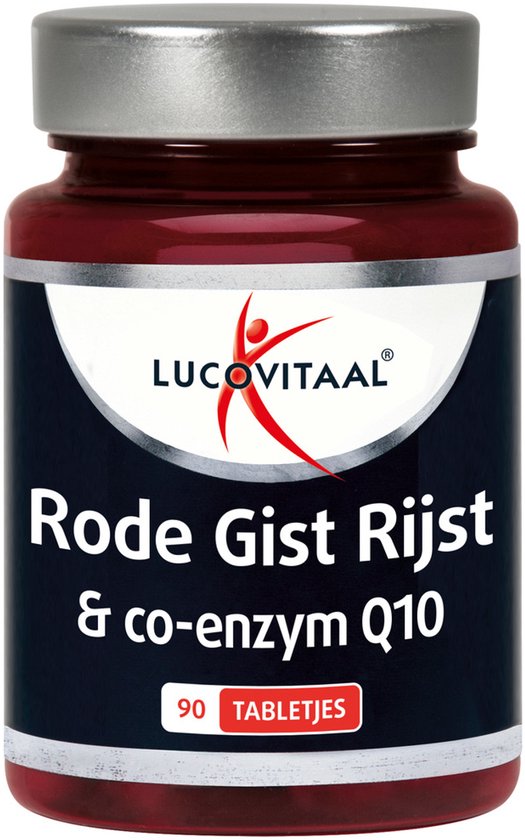 Flesje Lucovitaal Rode Gist Rijst & co-enzym Q10 met 90 tabletjes.