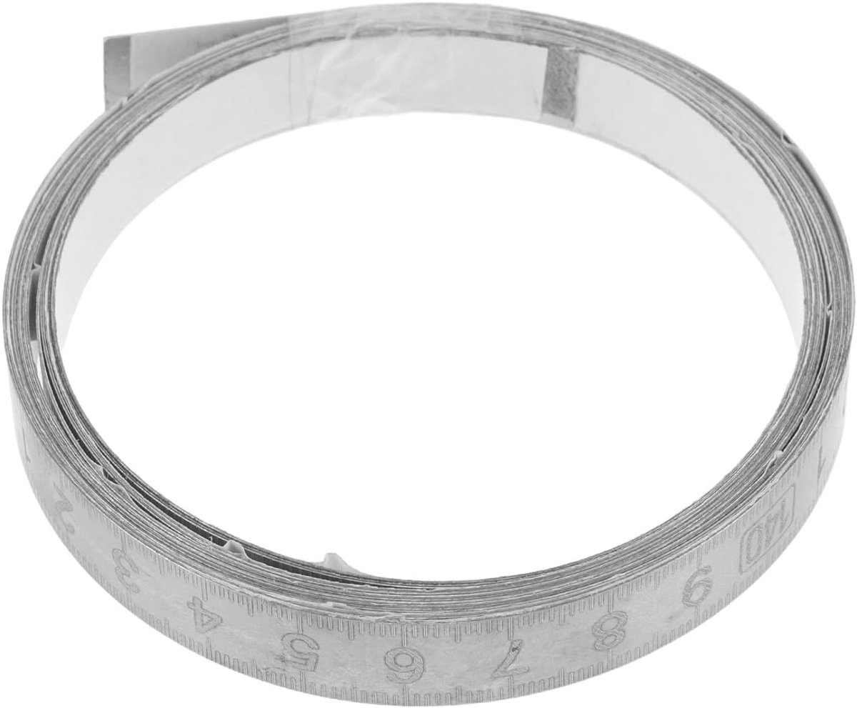 Zelfklevend Meetlint - Werkbank Liniaal - Houtbewerking Precisie - Dubbele Schaalweergave - 300 cm - Zilver
