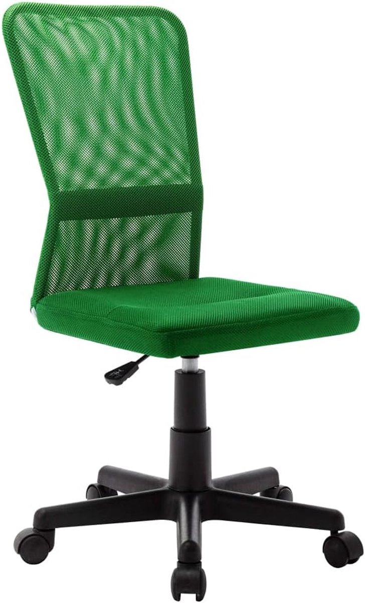 Bureaustoel - Werkstoel computerstoel - Comfortabel werken - Verstelbare hoogte - 44 x 52 x 90-100 cm - Groen