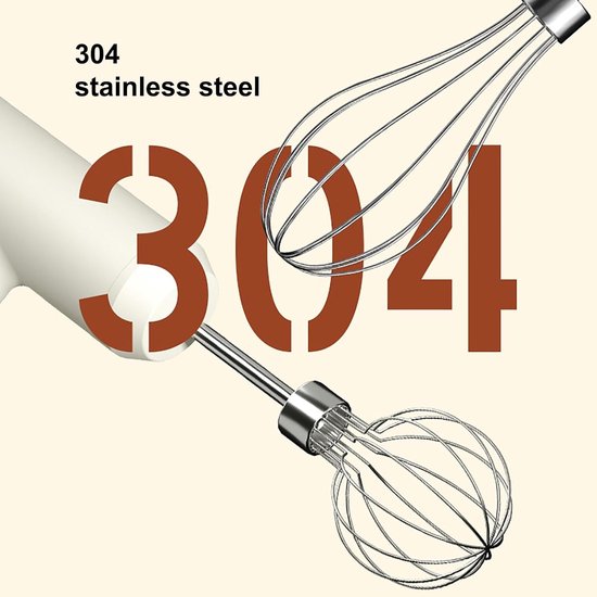 Elektrische Handmixer - Draadloze Garde - Koken en Bakken - 3 Snelheidsstanden - 2 Afneembare Gardes - Zwart — afbeelding 3