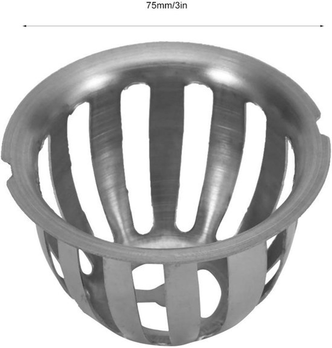 Allecto - Filter Zeef - Afvoerputje - 75 mm - Bladeren en Zaden - Tuin en Balkon