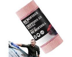 Reinigingsdoeken Auto - Microvezel Doeken - Auto Poetsen - Krasvrije Bescherming - 30x30 cm 30 Stuks - Roze