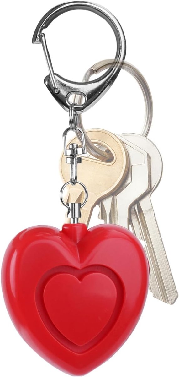 Persoonlijk Alarm - Veiligheidssleutelhanger - Persoonlijke Veiligheid - 125 dB Geluid - 6x4.5x3 cm - Rood
