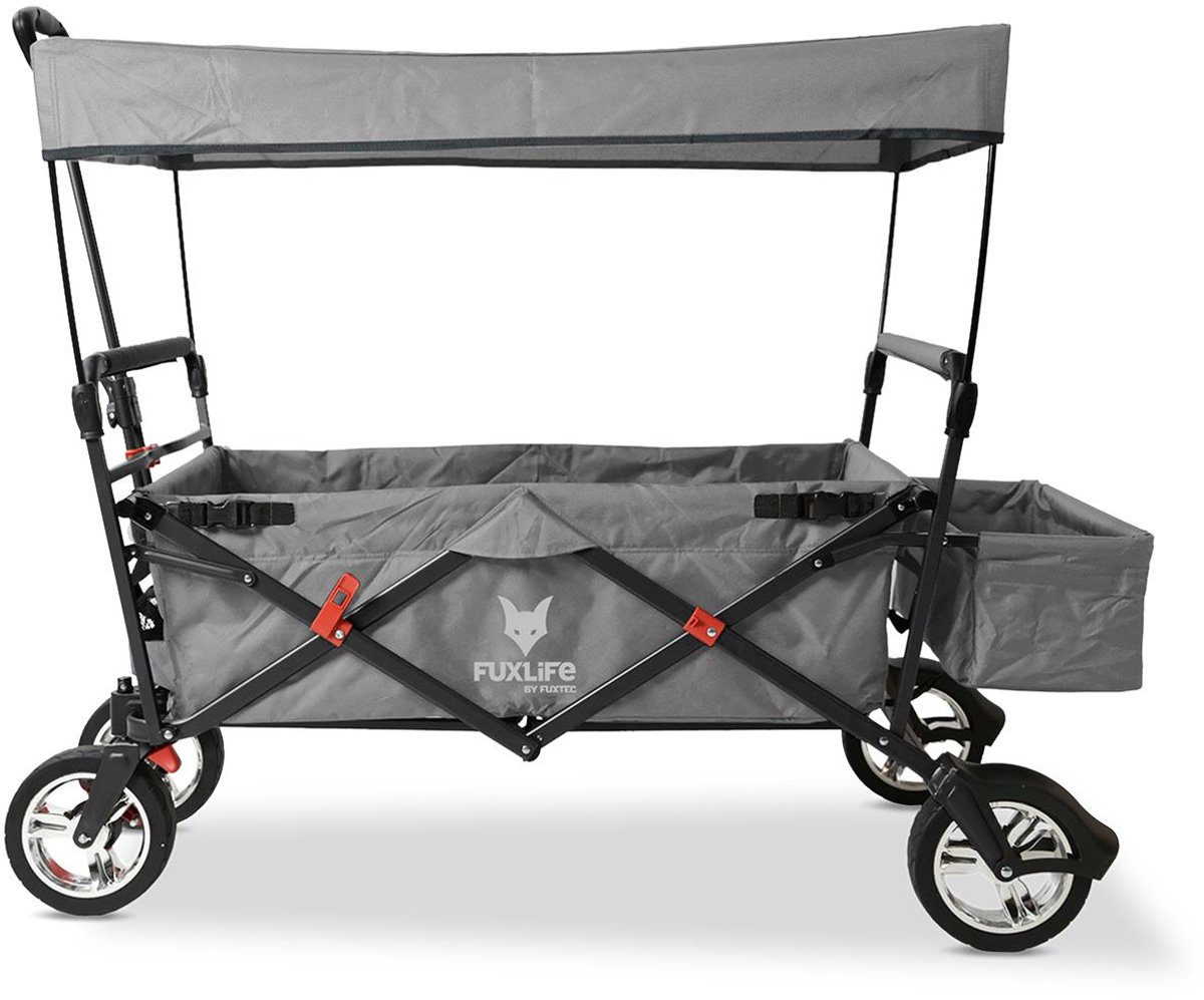 FUXLIFE by FUXTEC CT500 Bolderkar Handkar - Opvouwbaar - Grijs | Compacte Transportwagen voor Stad & Vakantie - Max. 75kg