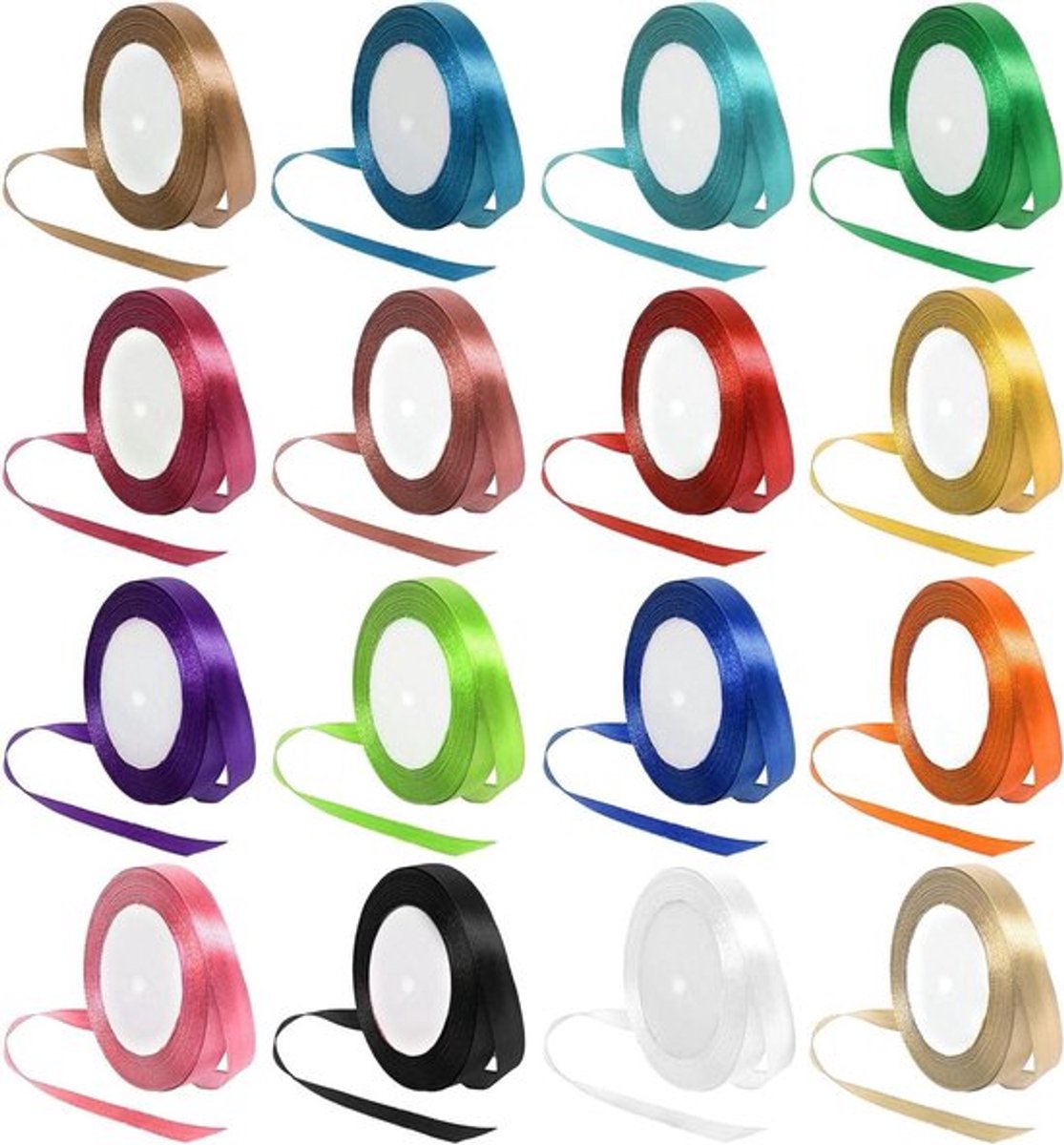 Inovra Plus - 22 m lengte - Satijnen lint in 16 kleuren - 10 mm