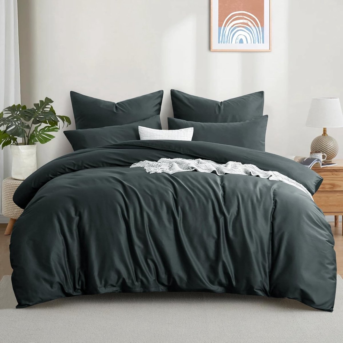 Beddengoedset 220 x 240 cm - Katoen - Ademend en absorberend - Met ritssluiting - Voor een goede nachtrust