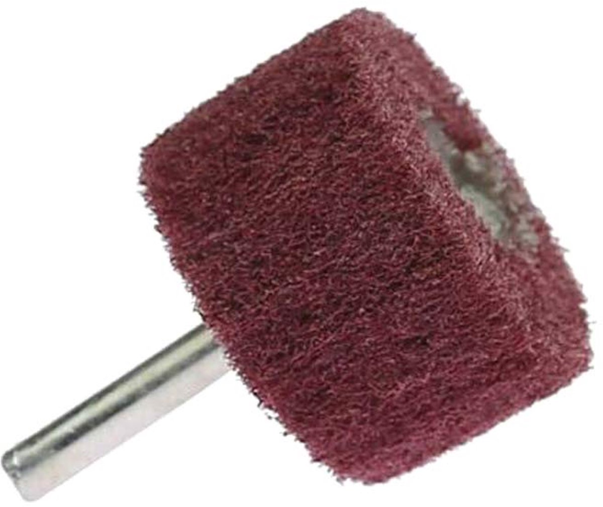 Polijstwiel - Schuurwiel - Metaal Bewerken - Met Schuurdoek - 30 x 25 mm - Rood