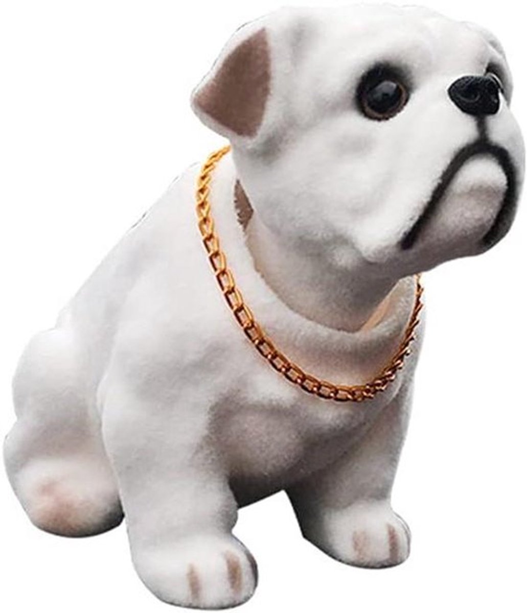 Creatieve autodecoratie Allecto Plus met schuddende hond - Rood