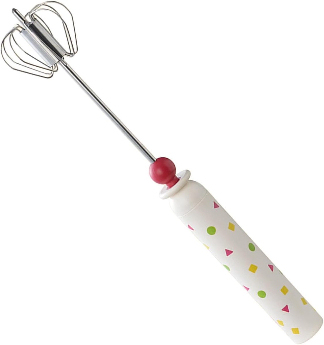 Handmixer Garde - Keukengadget Mixer - Moeiteloos Mixen - Semi-automatisch Mechanisch - 31 cm - Zilver