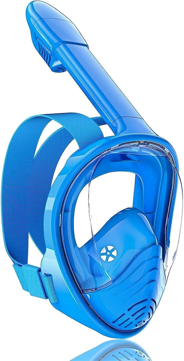 Kinderen Snorkelmasker - Duikmasker Kinderen - Onderwater Ontdekken - 180° Panoramisch Zicht - 50 Grams - Blauw