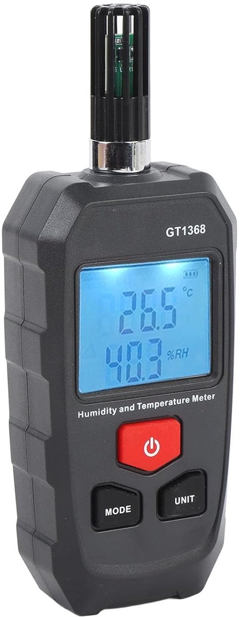 Digitale Meting - Hygrometer Thermometer - Klimaat Bewaken - Snelle Respons - 14-158F - Wit