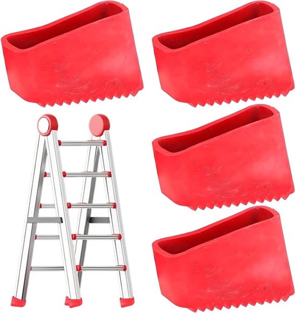 Set van 4 antislip matjes voor ladder poten Allecto Plus