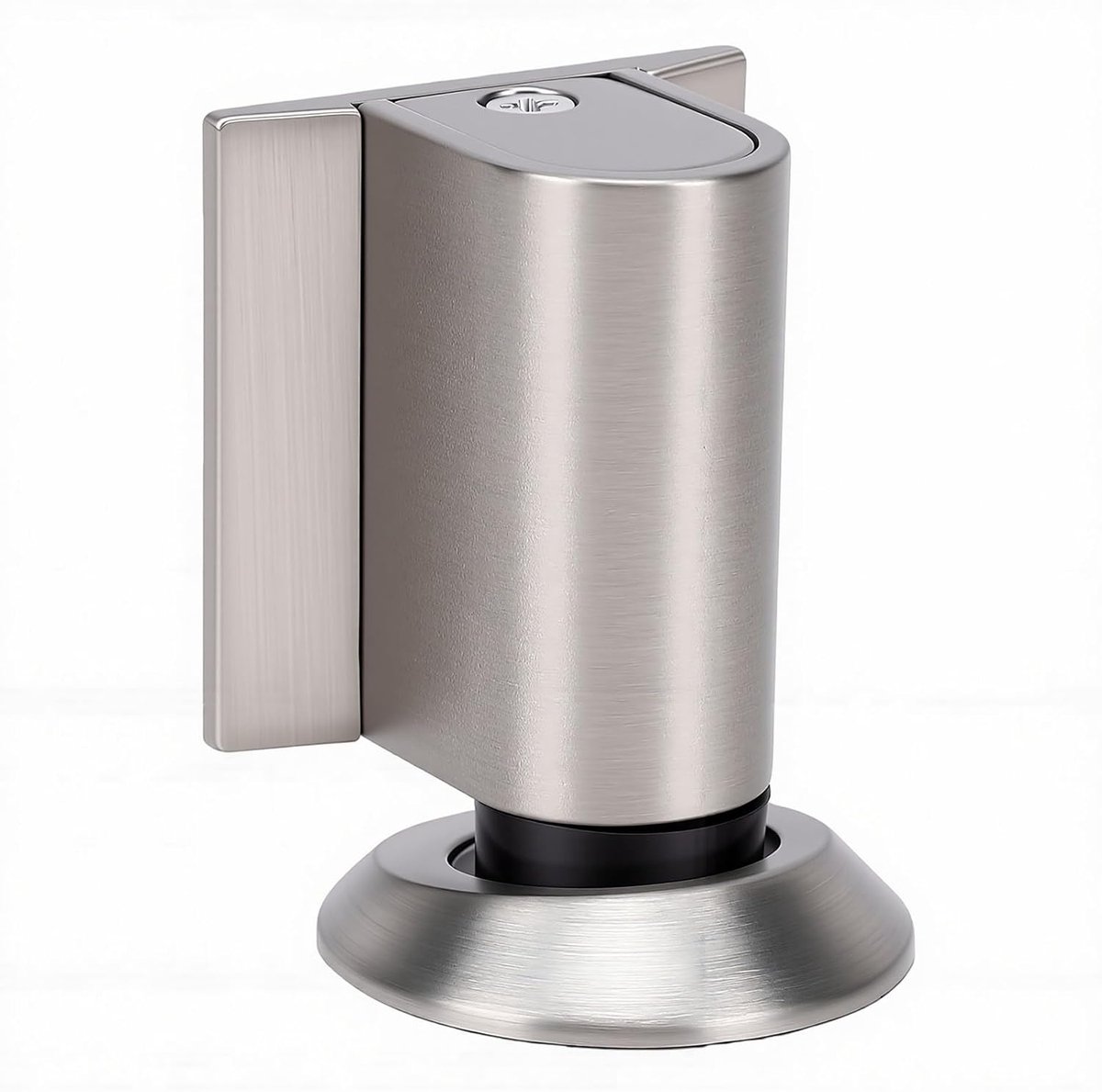 Magnetische Deurstopper - Deurhouder - Deuren Open Houden - Dubbele Magneet - 22 mm Deuropening - Zilver Geborsteld