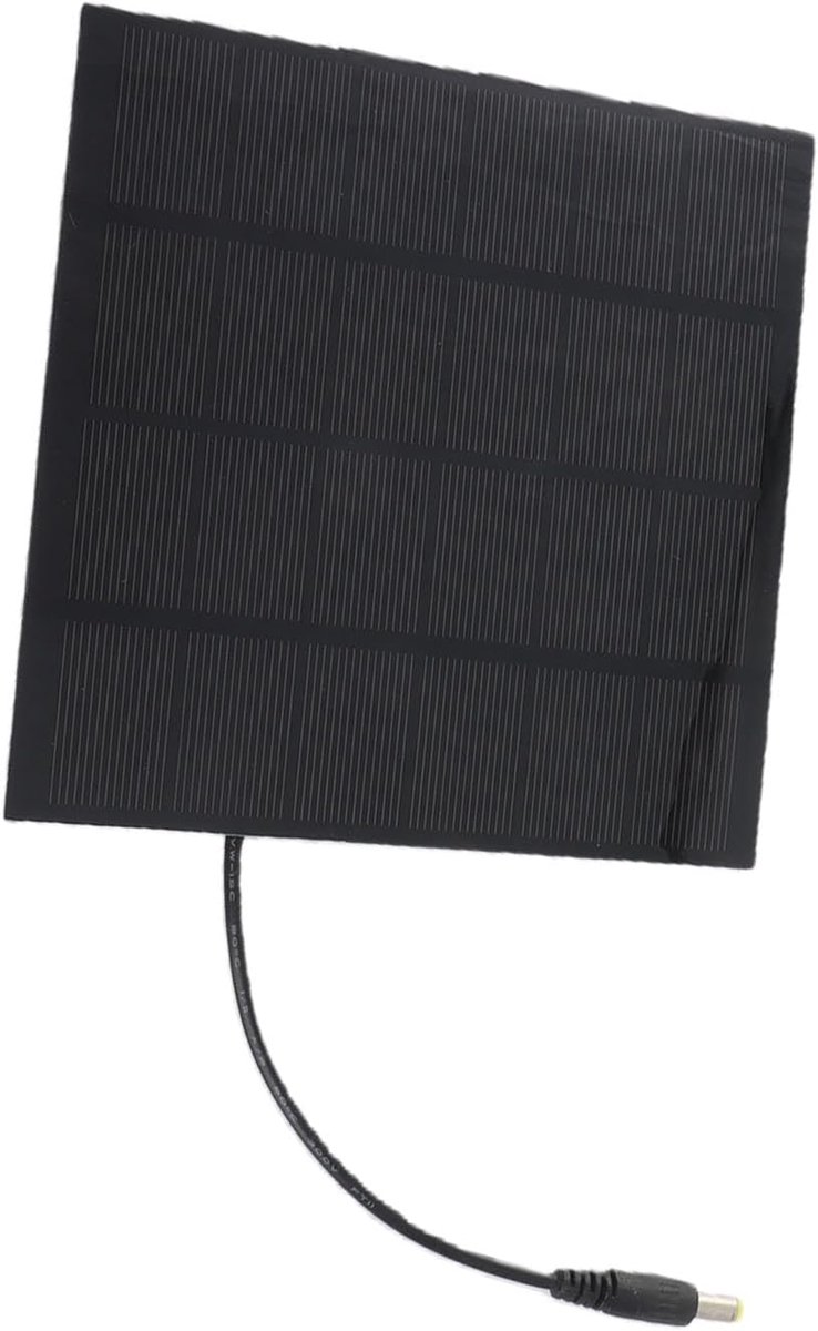 Zonnepaneel Oplader - Draagbare Energie - Tuinverlichting Opladen - Hoge Conversie - 17x15x2 cm - Zwart