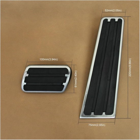 Auto Pedaalhoezen - Rem Gas Set - Verbeteren Rijervaring - Antislip Oppervlak - Set van 2 - Metaal — afbeelding 3