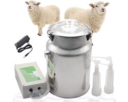 Elektrische Melkmachine - Automatisch melksysteem - Veehouderij melken - Bionisch Pulsatie Systeem - 5L Capaciteit - Roestvrijstaal