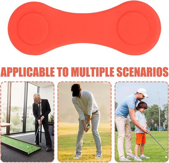 Golfbal Marker Hoed Clip - Magnetische Klem - Sportieve Accessoires - Antislip Magnetische Grip - 8.5 x 3 cm - Rood — afbeelding 5