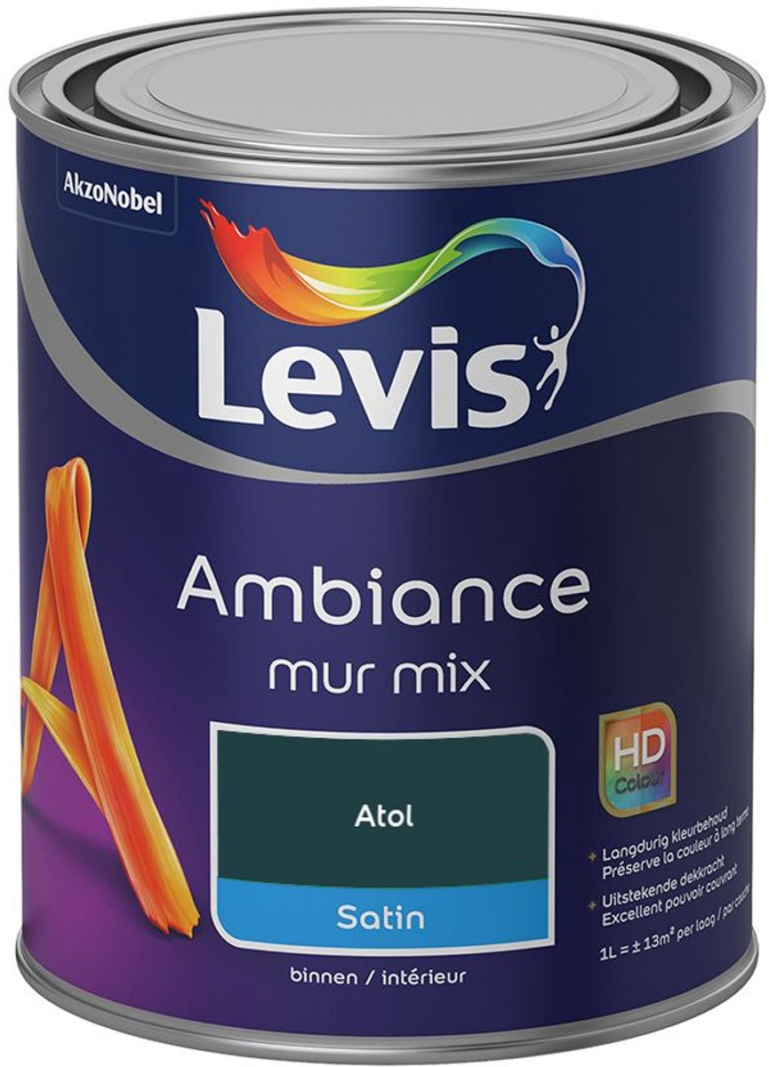 Levis - Ambiance Mur Satin Mix - Atol - Mengverf - 1 L