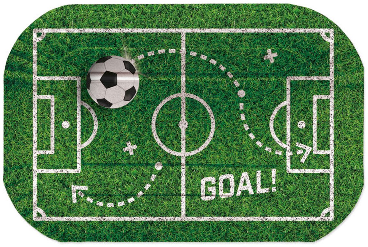 Papieren Serveerschalen 30x20cm Voetbal - 2st.