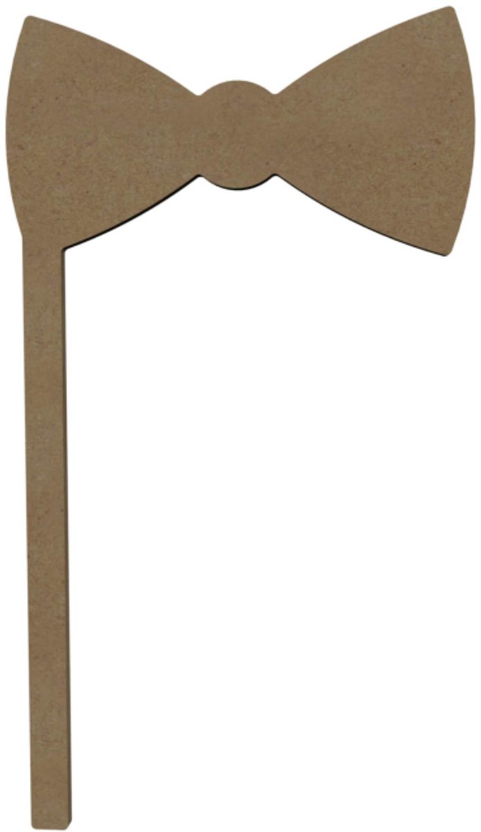 Gomille MDF figuur knutsel speelgoed smalle vlinderdas 26 cm decoratie.