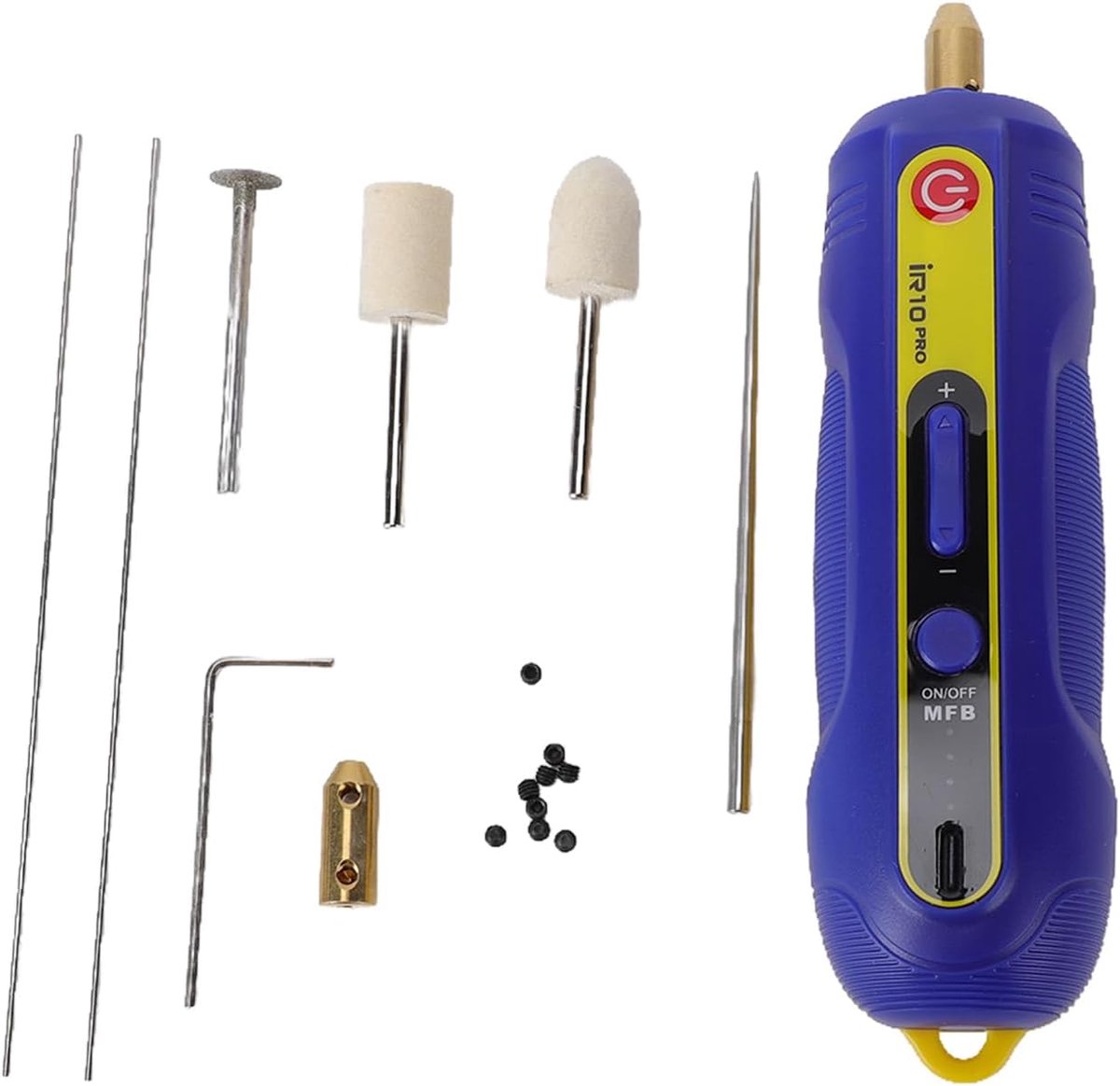 Elektrische Lijmverwijderaar - Schermreparatie Tool - Mobiele Telefoon Reparatie - 3 Snelheden Groen LED - 140 mm - Wit