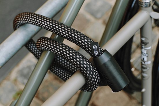 Fietsslot ABUS Textiel-kettingslot - YARNIT™ 4004K - Security level 7 - zwart - 110 cm - Geschikt voor elektrische fietsen en stadsfietsen - lichtgewicht - slechts 0,88 kg — afbeelding 3