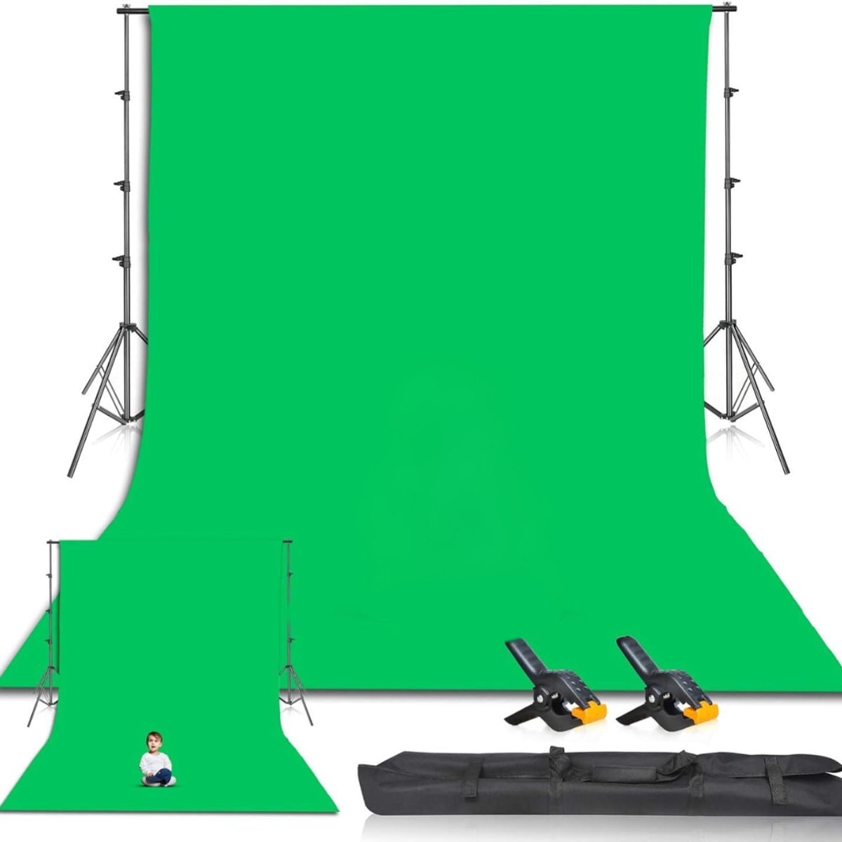 CLGP® Green Screen – Achtergronddoek – Fotostudio Doek - Groen