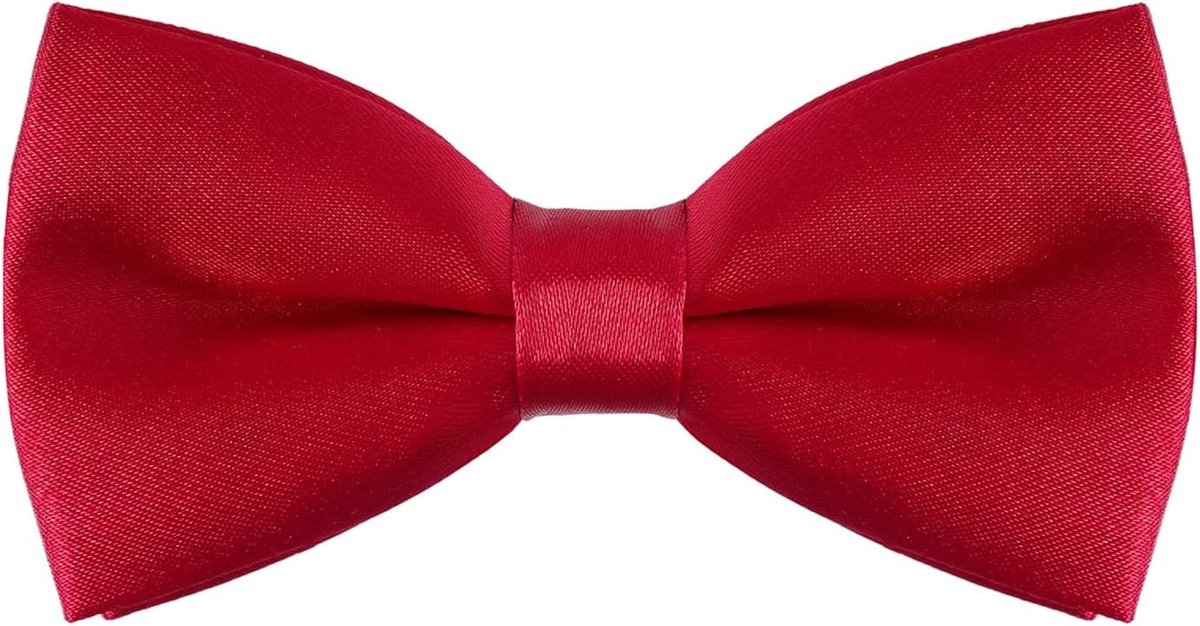 Elegante Hondenhalsband met Strikje van Fluweel voor Trouwen, Verjaardagen en Feestjes (Rood)