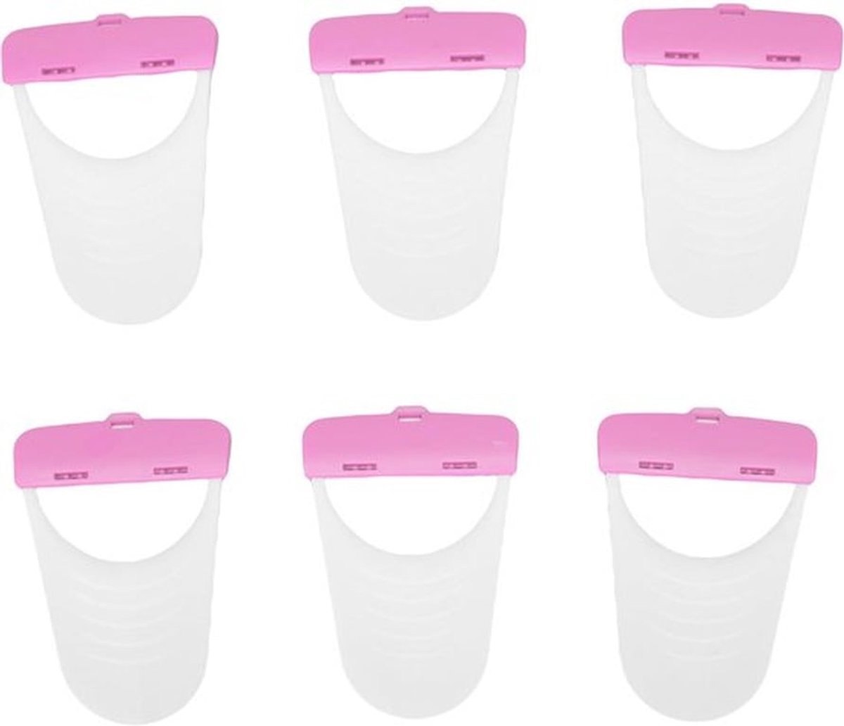 6 Pc's Paardentondeuse met Beschermende Deksels, Draagbaar Verzorgingsgereedschap voor Huisdierverzorging en Trimmen (ROZE)