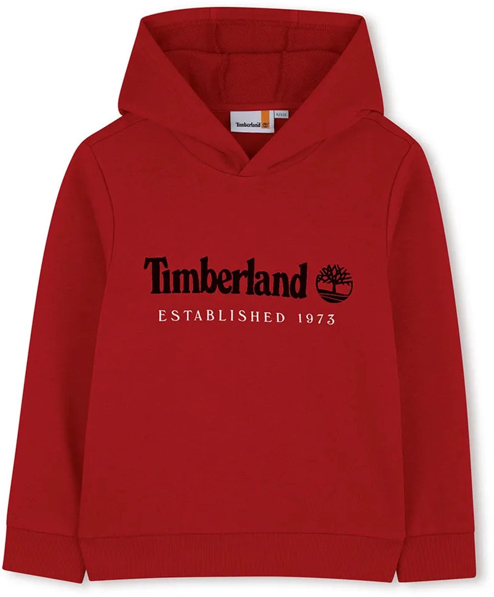 Timberland T60975 Hoodie 6 Years Jongen Rood