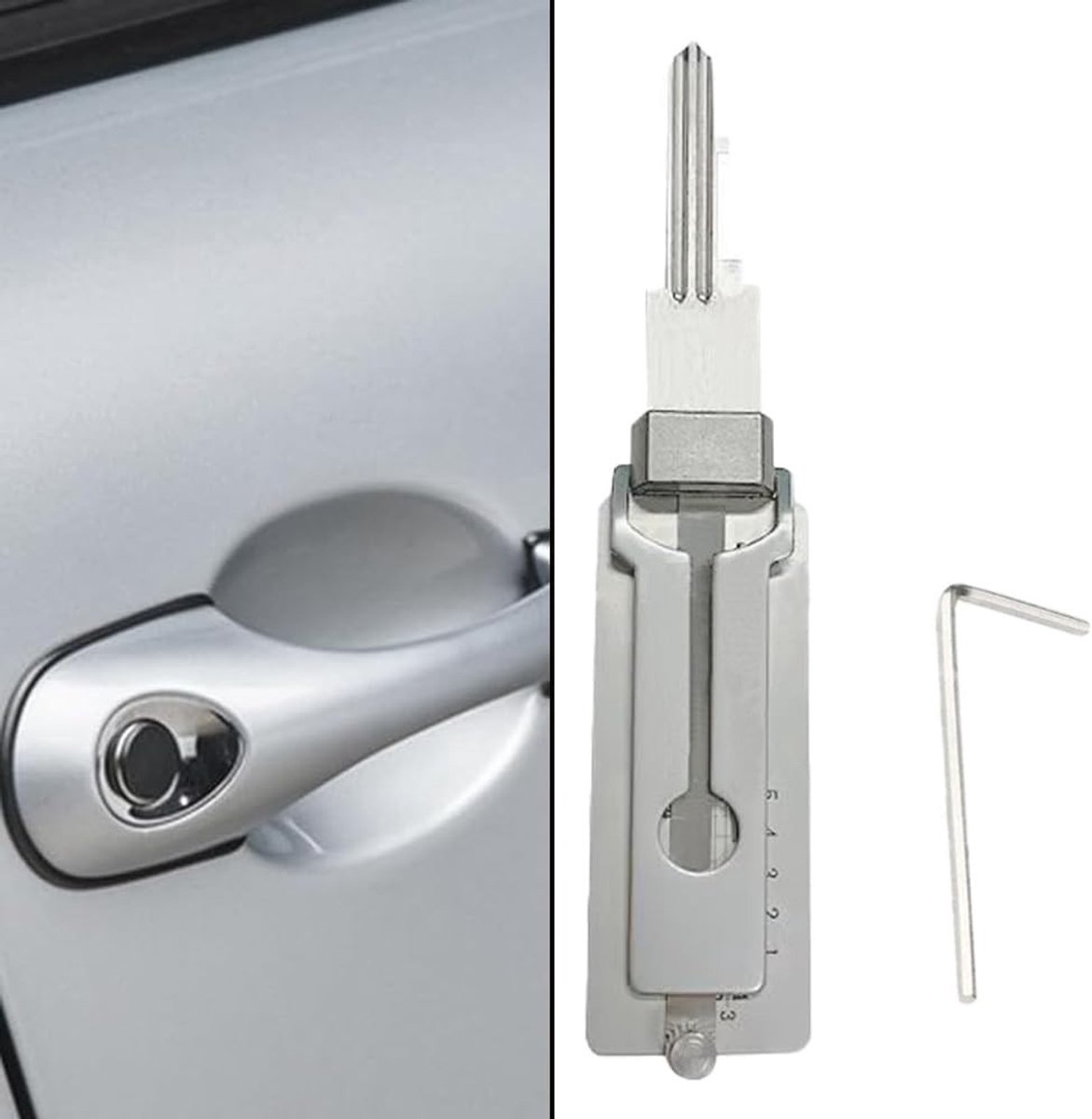2-in-1 RVS Master Key Decoder - Professionele Lock Picking Tool voor Slotensmeden en Sleuteltechniek — cadeau in Cadeau-ideeën - foto 6