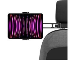 Spigen OneTap Universele Hoofdsteun Auto Houder - Geschikt voor Telefoon, Nintendo Switch, Tablet en iPad tot 12.9 Inch - Verstelbare Autohouder voor Achterbank - Zwart
