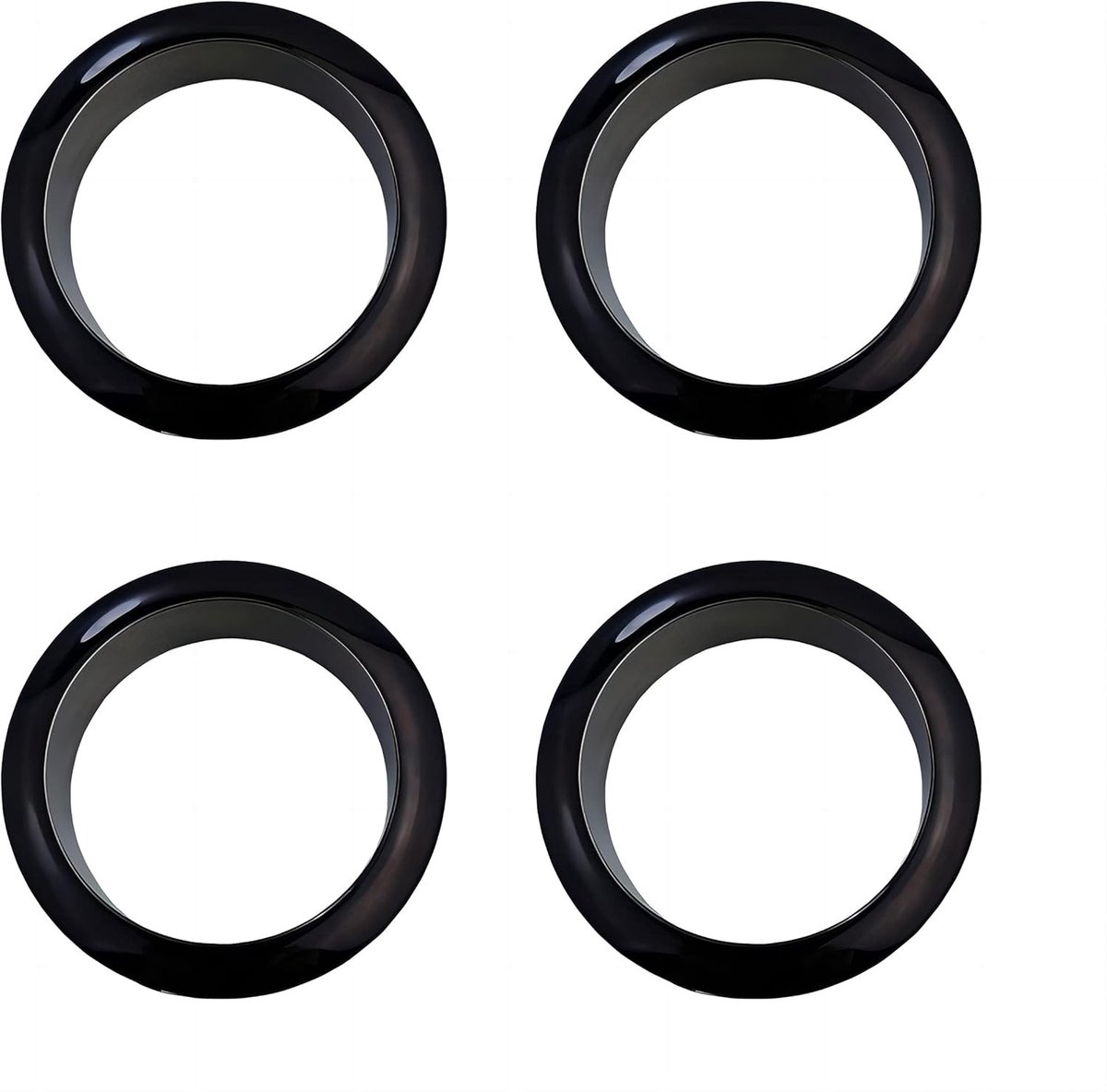 4-delige desk grommet set met een diameter van 18 mm - ABS kabeldoorvoeren voor bureau, kabelorganizers en snoerafdekkers