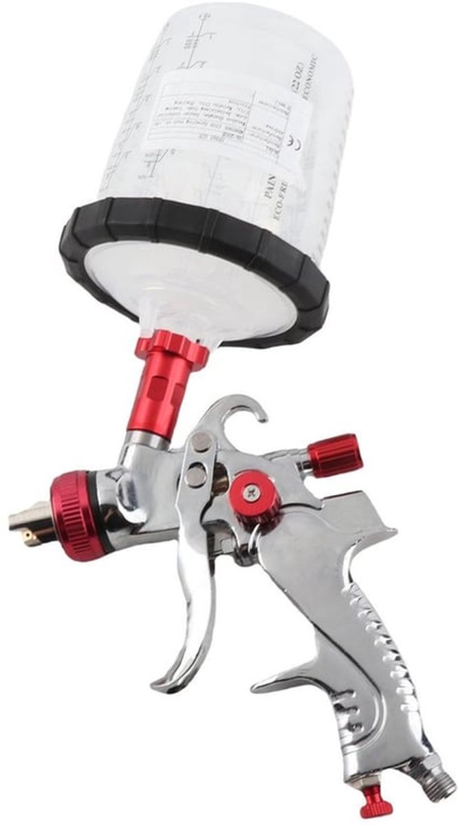 Het pistooluitrusting van de ernstvoerlucht, G1/4 Luchtinham HVLP Automobiel het Spuitpistool Auto Verfspuitbus met 1.4mm 1.7mm 2.0mm Nozzle voor Huishouden, Meubilair